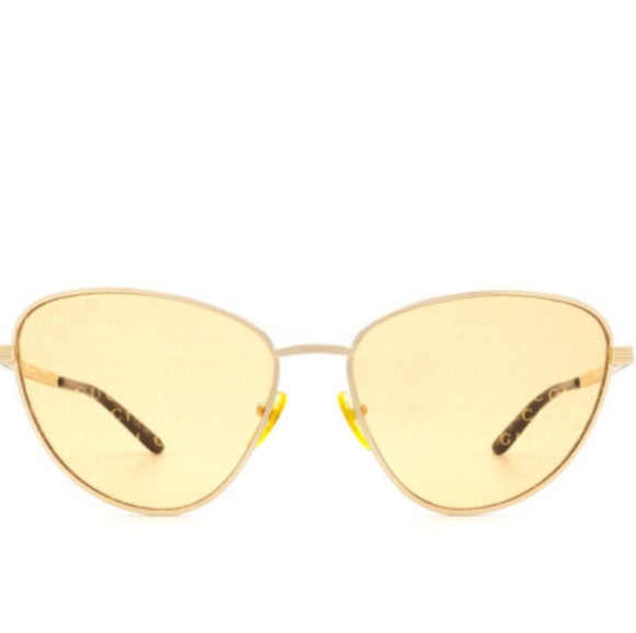 NEW GUCCI WOMEN'S GOLD FRAME SUNGLASSES GG0803S 004 GUCCI EYEWEAR - Picture 6 of 10